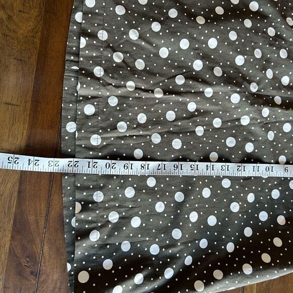 Boden Brown Lined Cotton Polkadot A-Line Skirt Size 12 - Picture 7 of 10